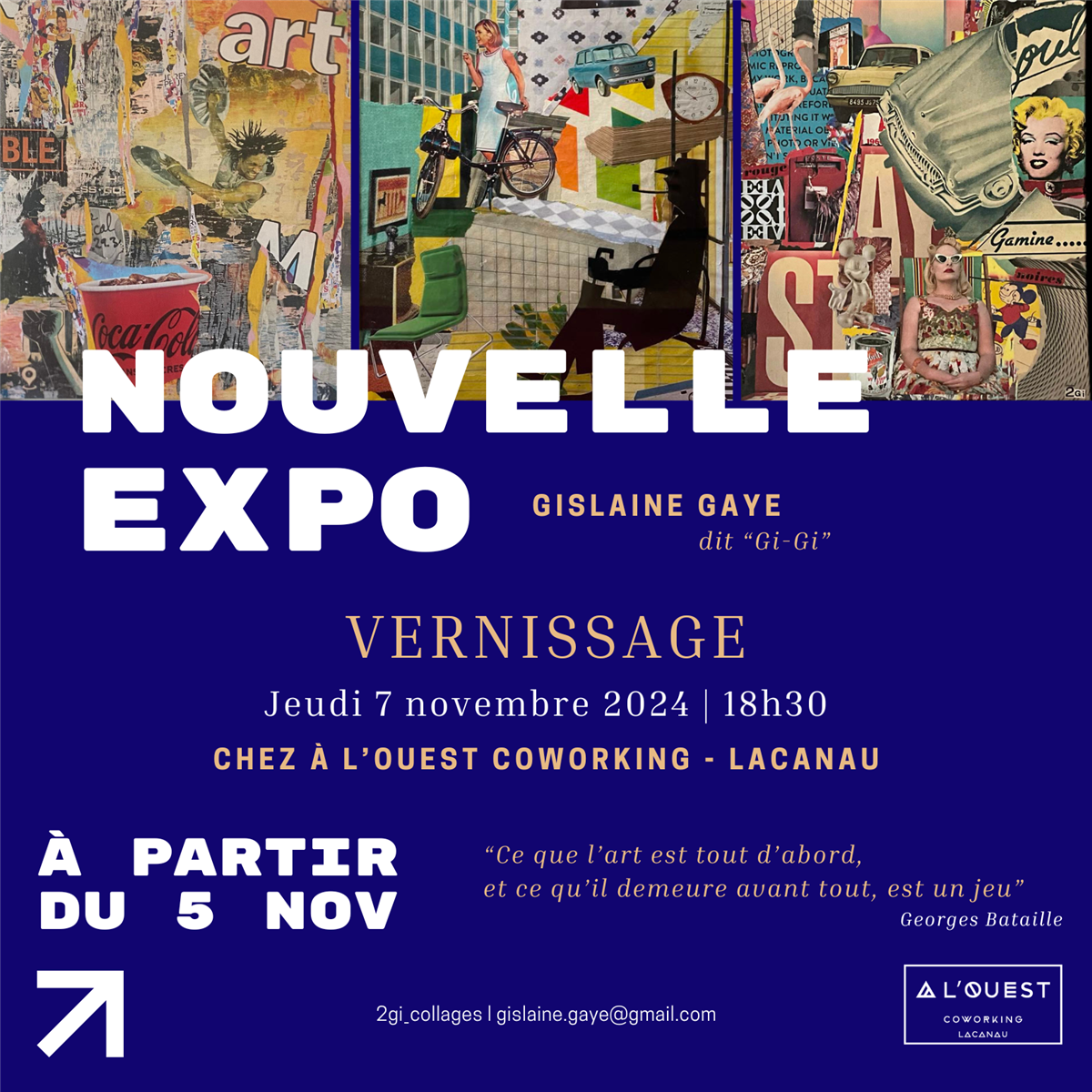 Exposition : de l'artiste plasticienne Gislain ...