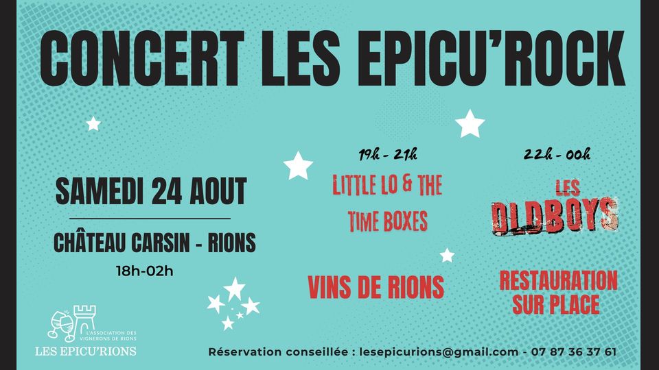 Concert les Epicu'Rock au Château Carsin