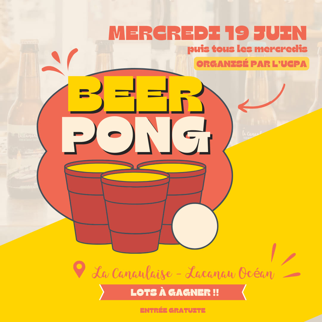 Beer Pong organisé par l'UCPA