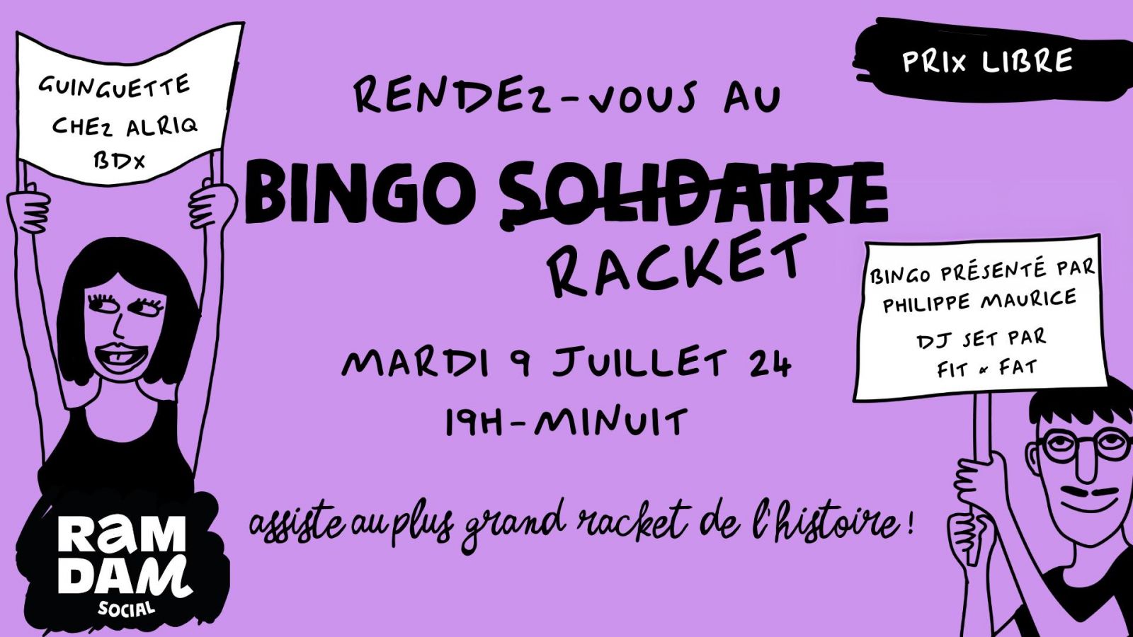 Bingo solidaire (racket) - Ramdam Social