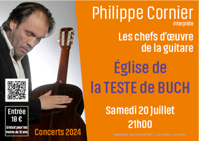 Concert de guitare de Philippe Cornier