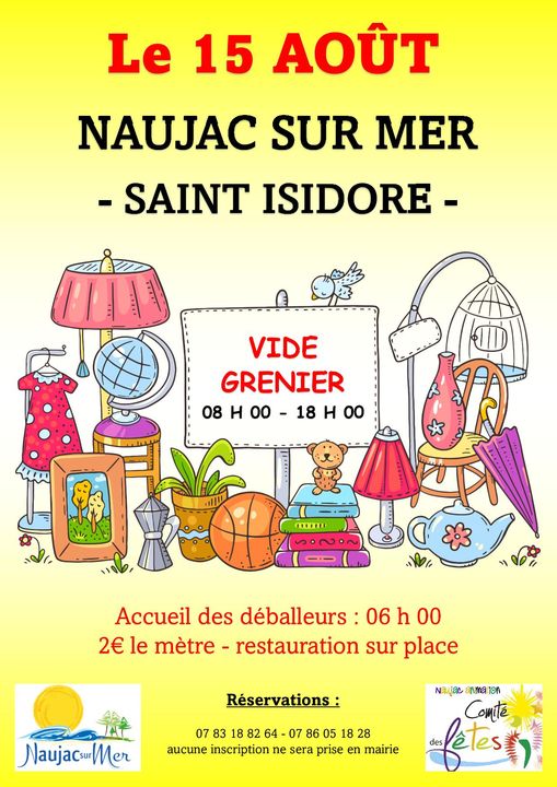 Vide grenier - Saint Isidore - Naujac Sur Mer