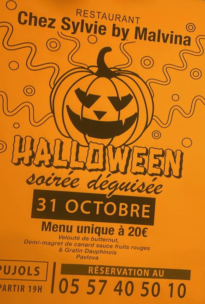 Halloween restaurant Chez Sylvie by Malvina