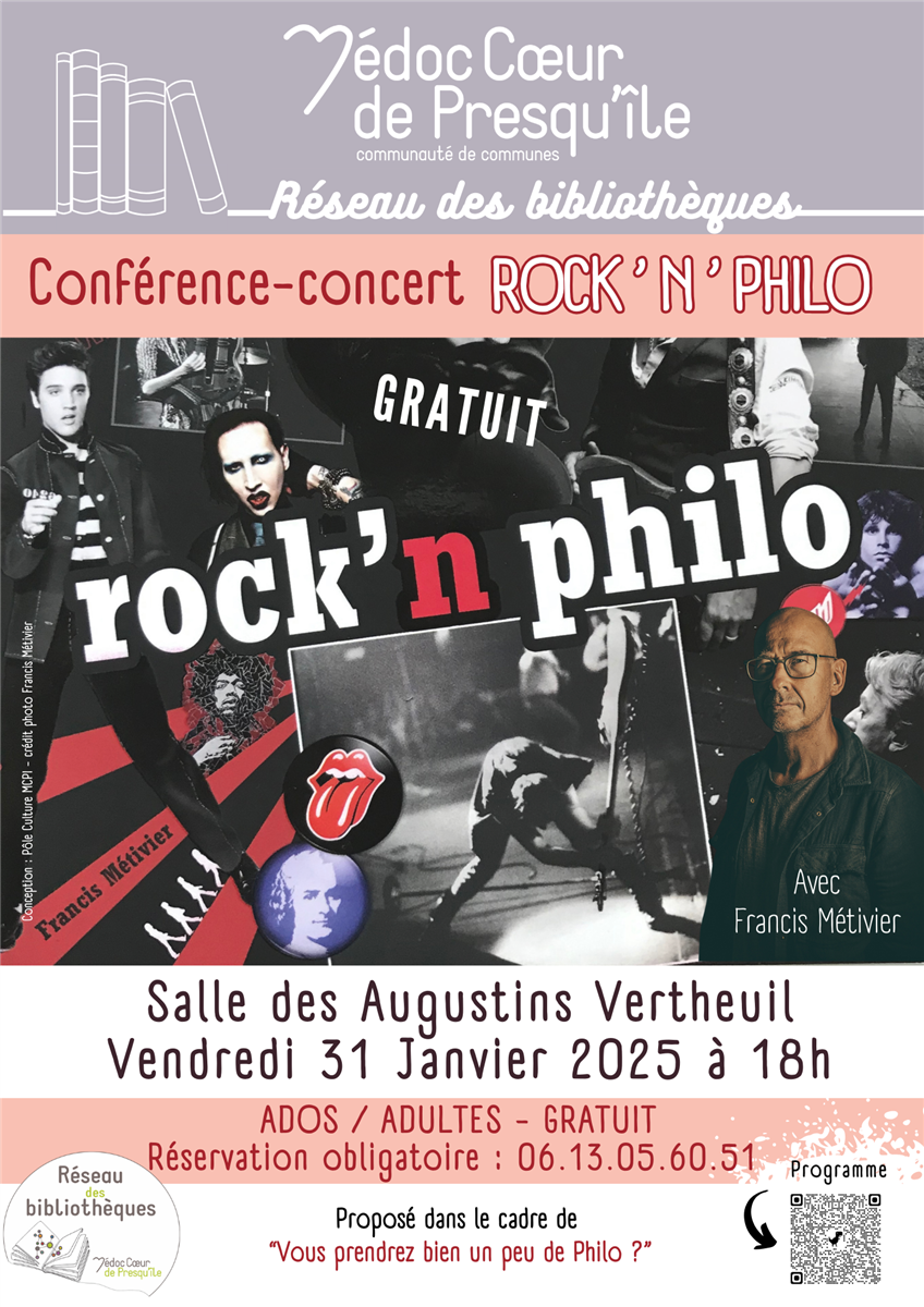 Rock'n Philo : "La liberté" Conférence-concert