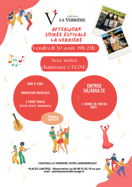 Soirée afterwork estivale au Chateau La Verrière