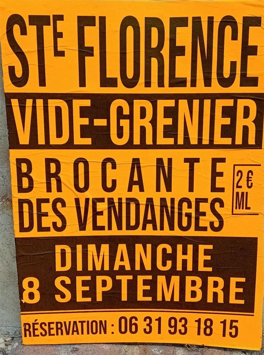 Vide-grenier à Sainte-Florence