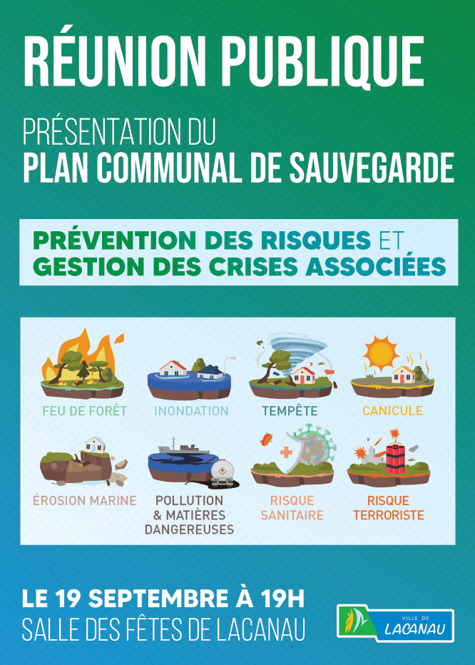 Réunion Publique : Plan communal de sauvegarde