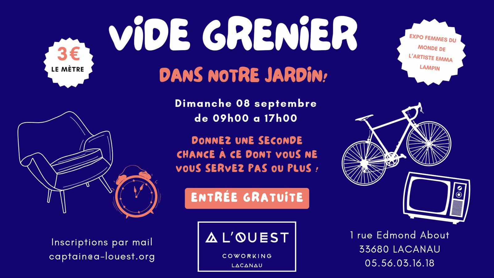 Vide grenier dans notre jardin