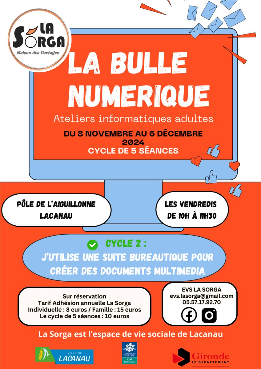 La Bulle Numérique organisée La Sorga - Cycle  ...