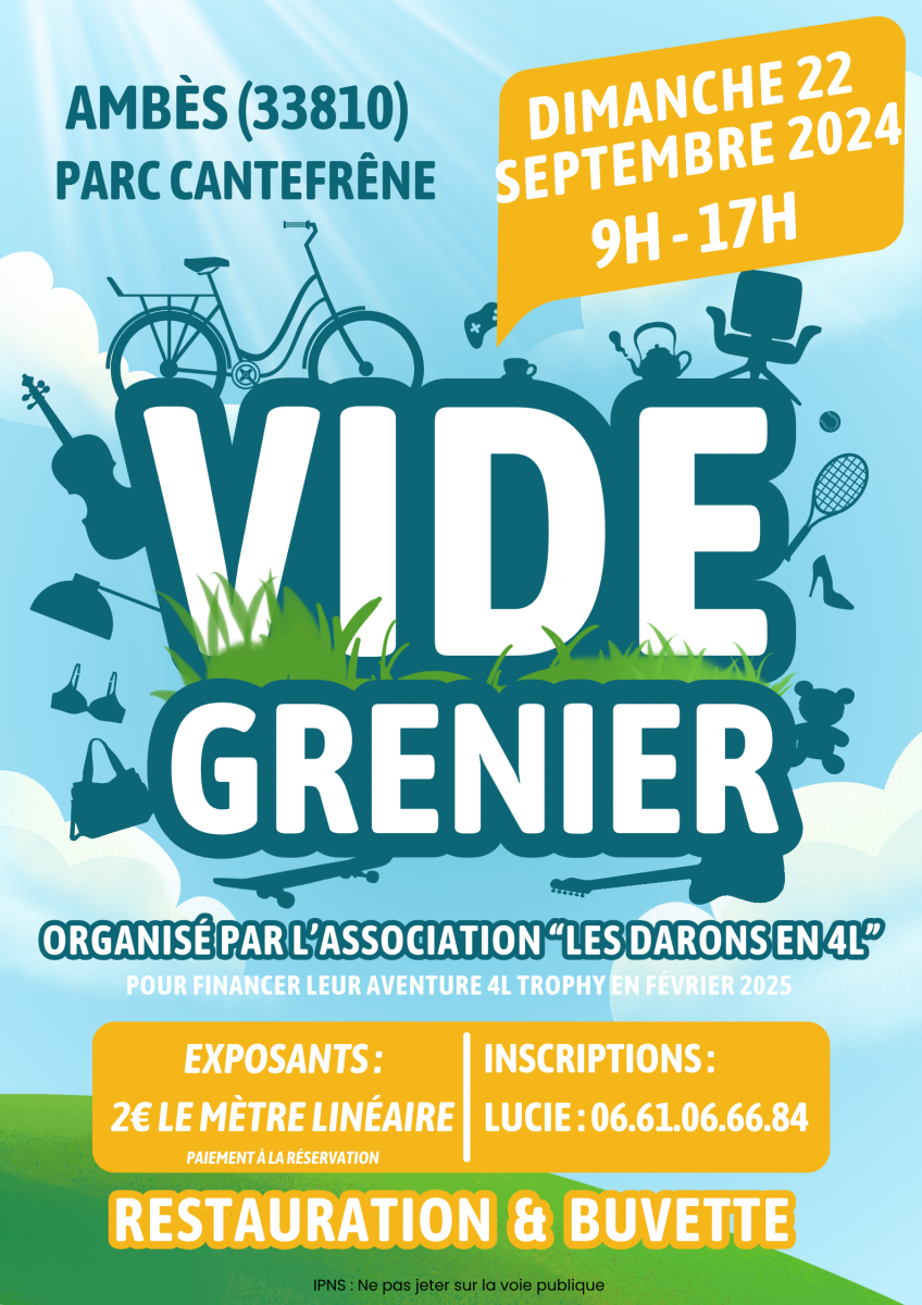 VIDE GRENIER A AMBES 33810