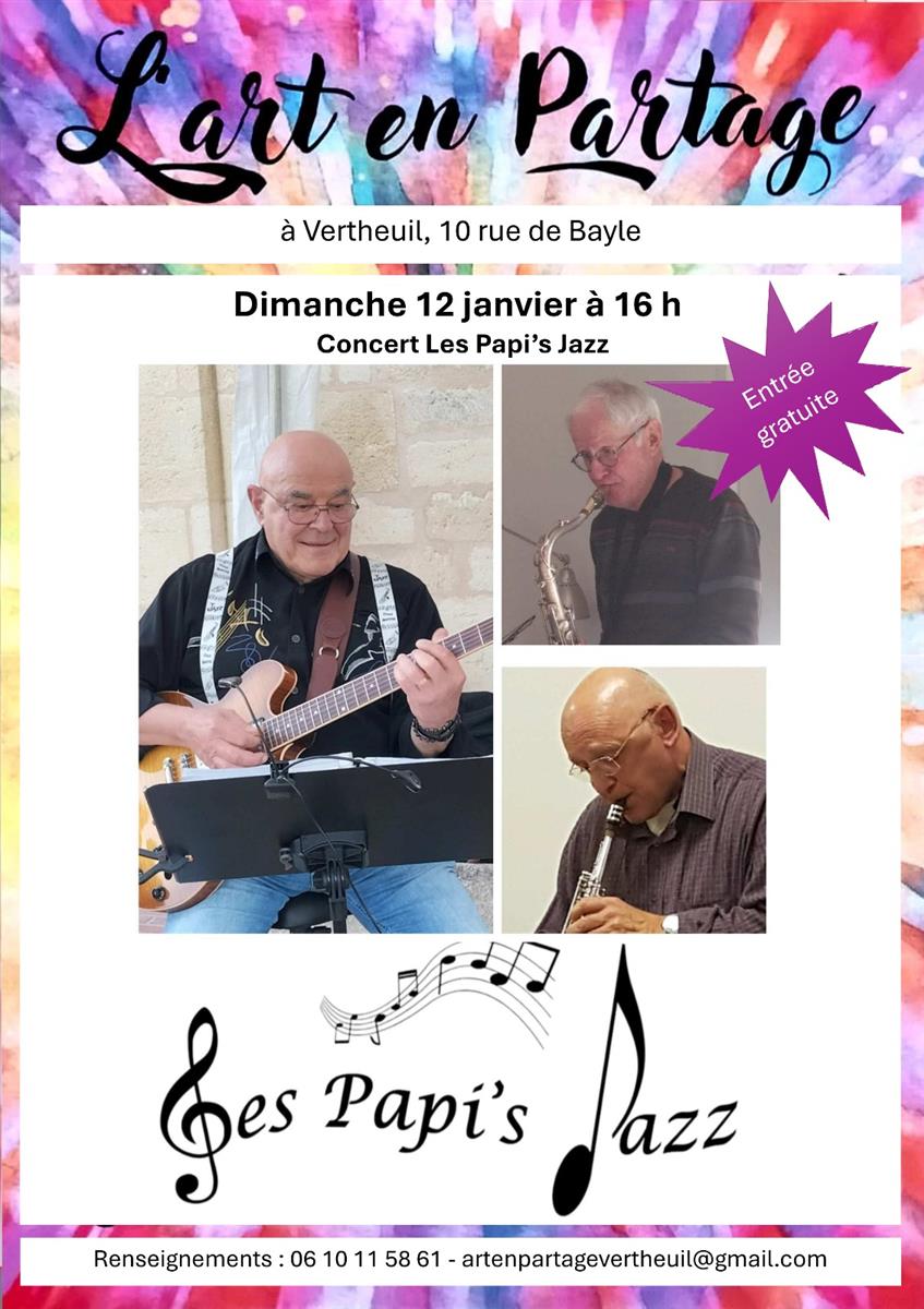 Concert "Les Papi's Jazz" à Vertheuil