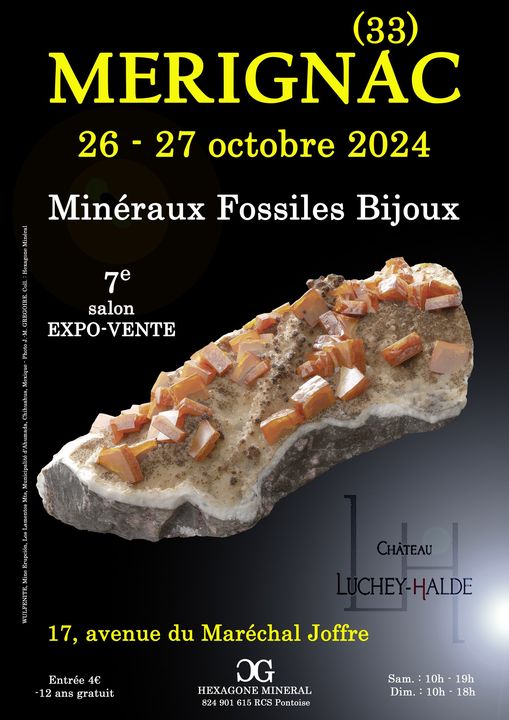 7e SALON MINERAUX FOSSILES BIJOUX de MERIGNAC  ...