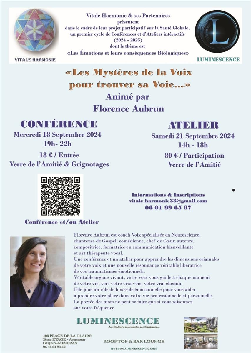 Conférence "Les Mystères de la Voix pour trouv ...