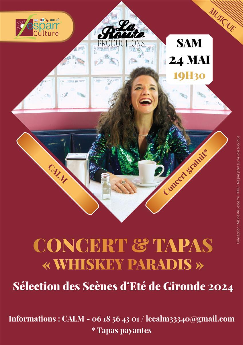 Concert et tapas : Whiskey Paradis