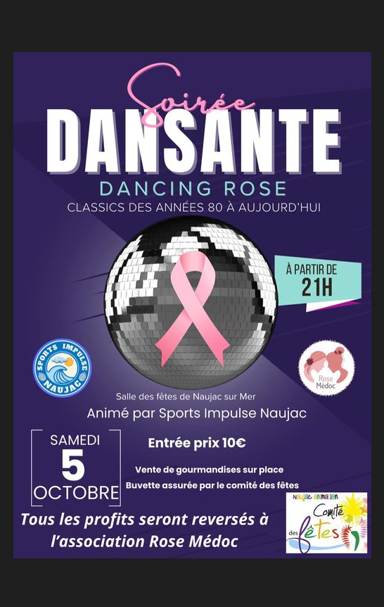 Octobre rose : Soirée dansante : Dancing rose