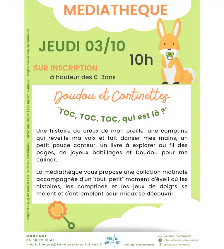 Doudou et Continette - "Toc, Toc, Toc, qui est ...