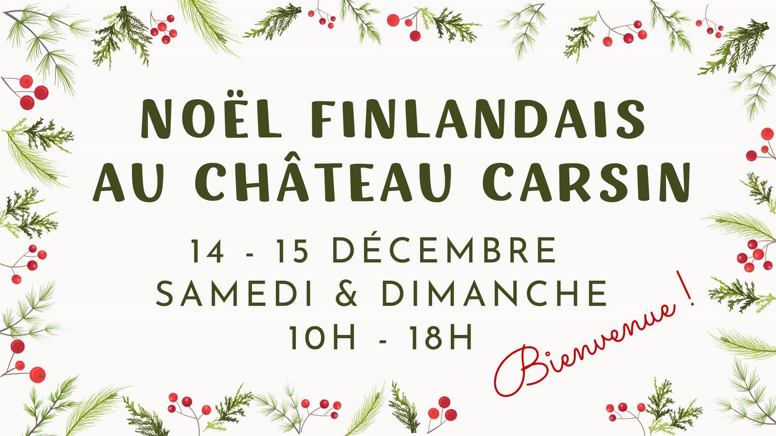 Noël finlandais au Château Carsin