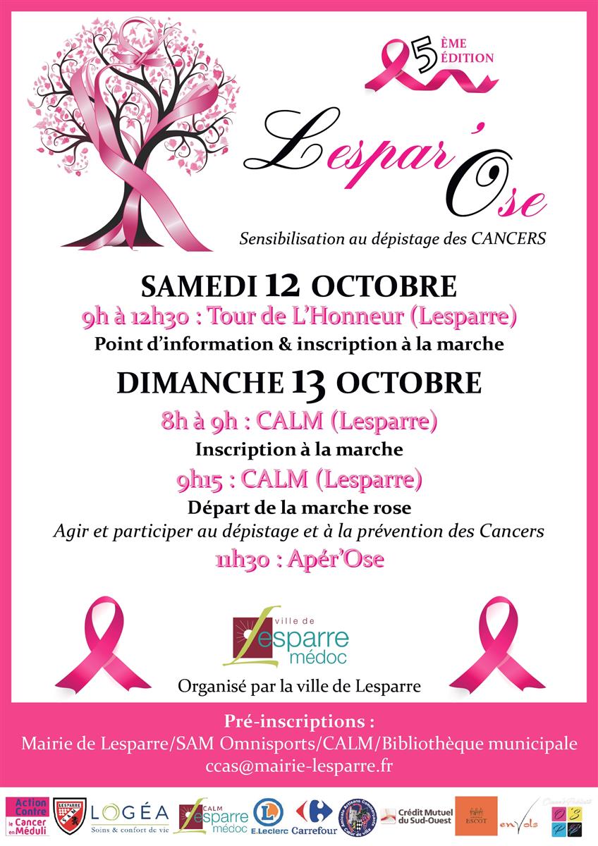 Octobre Rose 2024 à Lesparre : la Marche Lespa ...