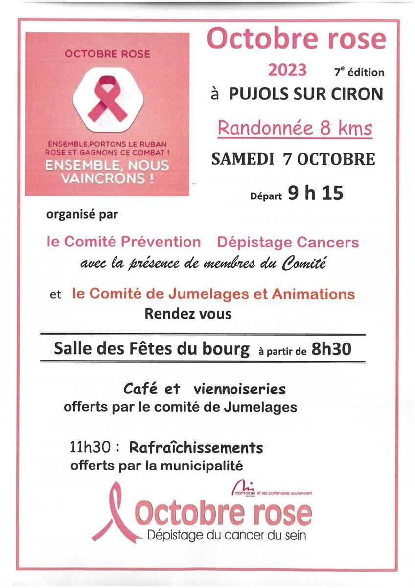 Marche octobre rose