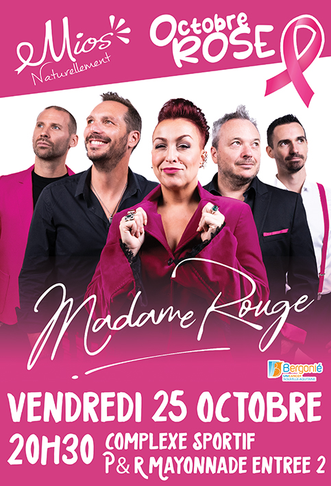 Octobre Rose : concert caritatif avec Madame Rouge