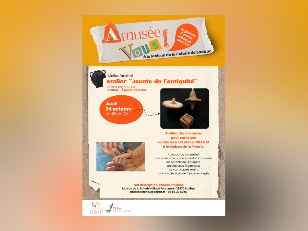 A musée Vous ! Atelier familial : Jouets de l’ ...