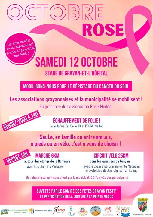 Octobre rose : les associations grayannaises e ...