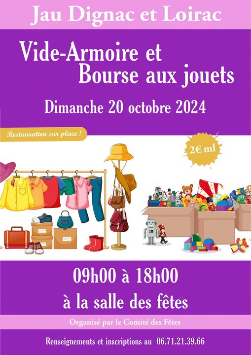 Vide armoire et bourse aux jouets organisé par ...