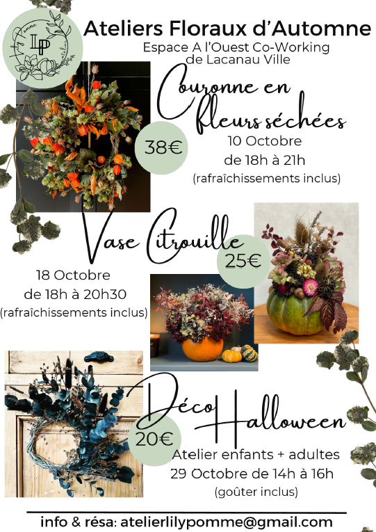 Atelier floral : Déco Halloween - Ateliers enf ...