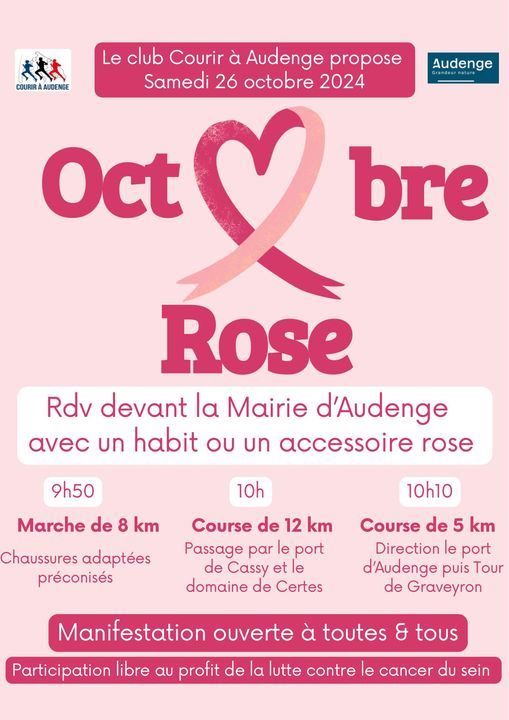 Octobre Rose : Courir à Audenge