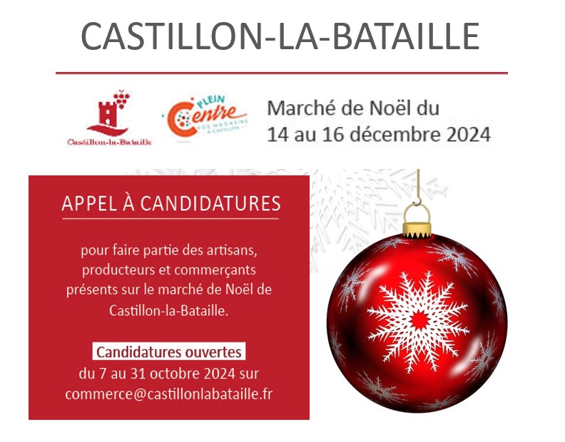 Marché de Noël à Castillon