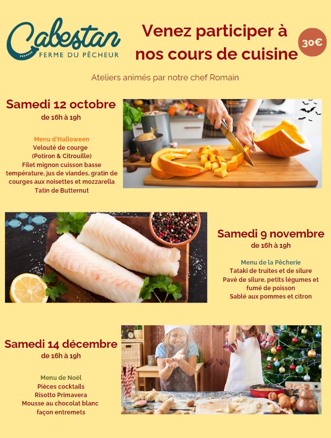 Cours de cuisine spécial Noël