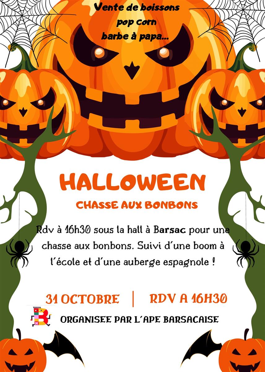 Chasse aux bonbons pour Halloween