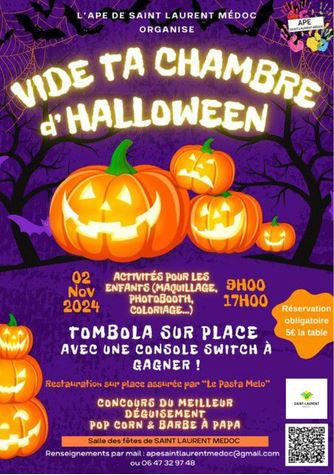 Vide ta chambre d'Halloween