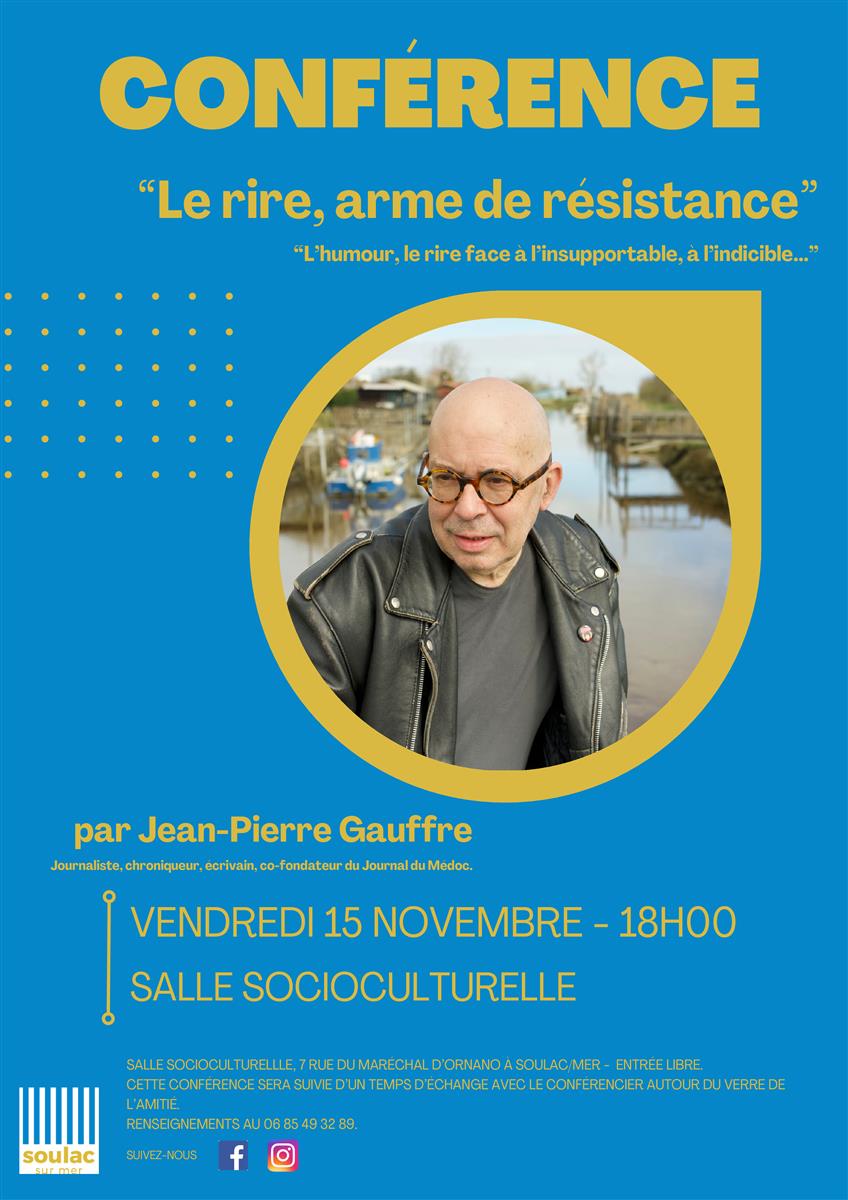 Conférence de Jean-Pierre Gauffre "le rire, ar ...