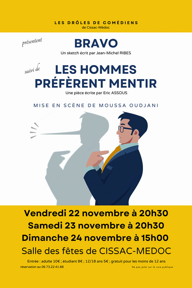 Théâtre : Les hommes préfèrent mentir