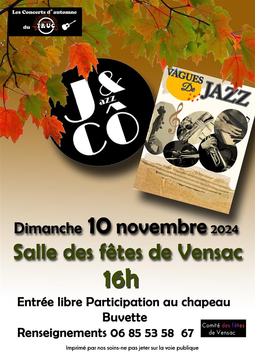 Les concerts d'Automne du TRUC : Jazz & Cô