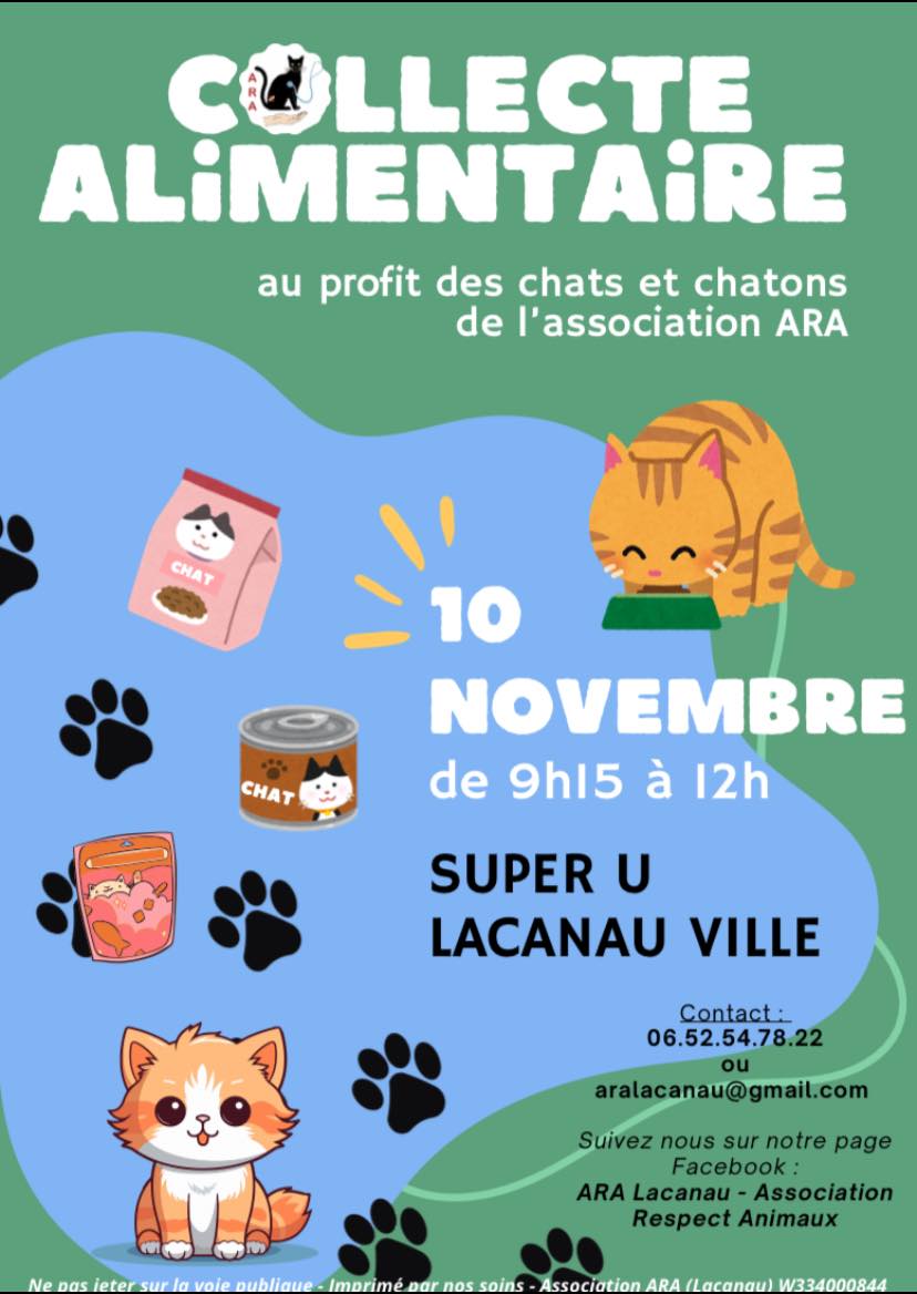 Collecte alimentaire au profit des chats et ch ...