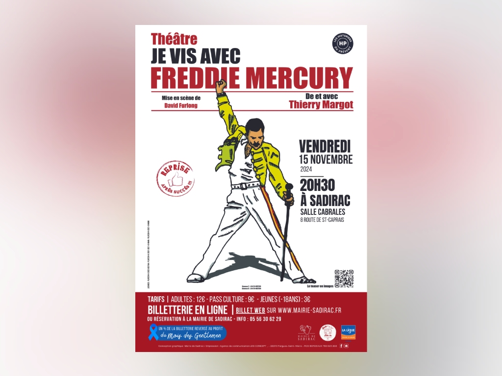 Spectacle "Je vis avec Freddie Mercury"