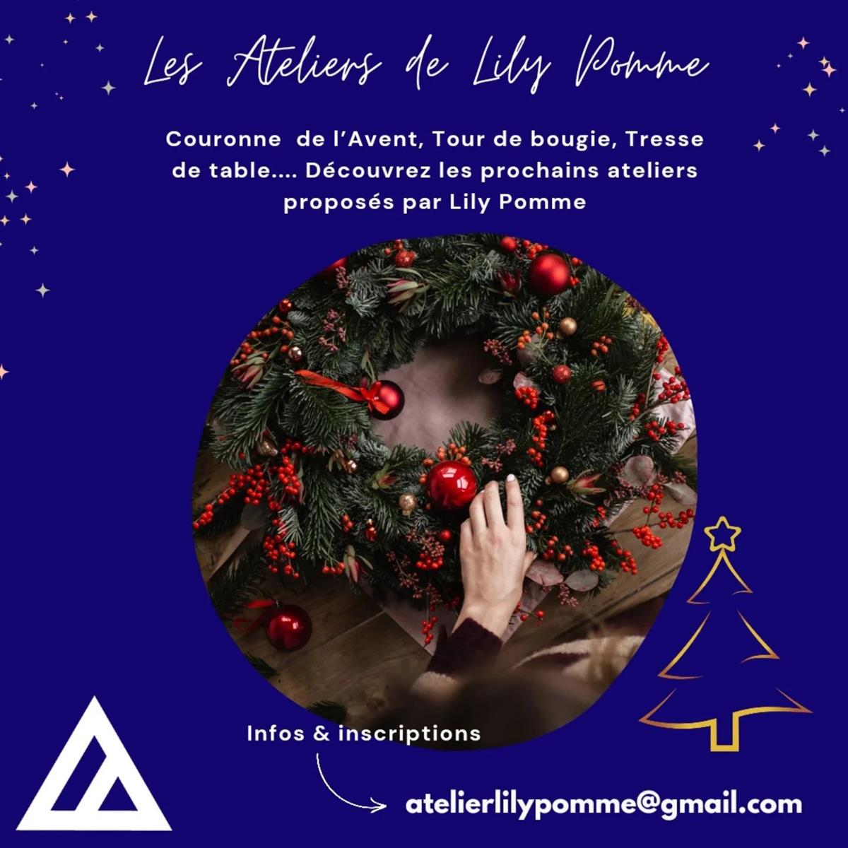 Atelier : floral de Noël - couronne de l’Avent ...