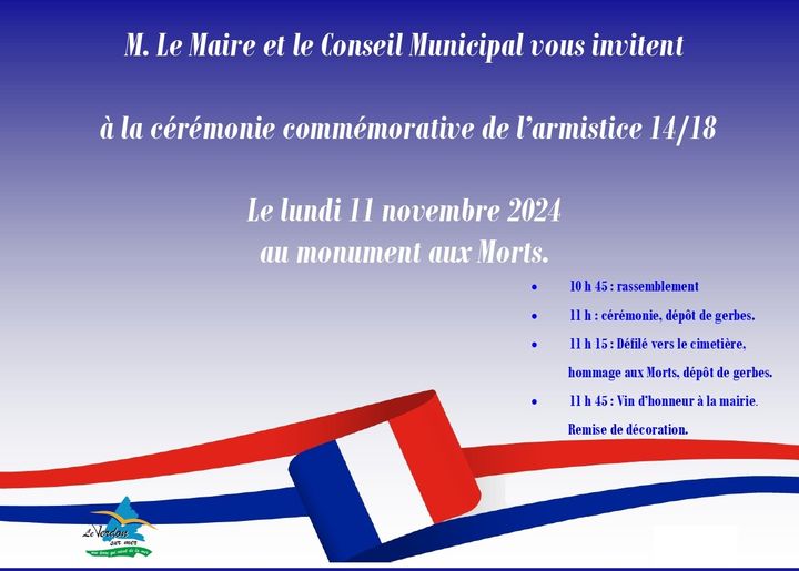 Commémoration de l'Armistice de 1918