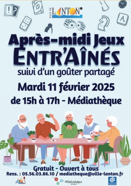 Après-midi jeux entr'aînés