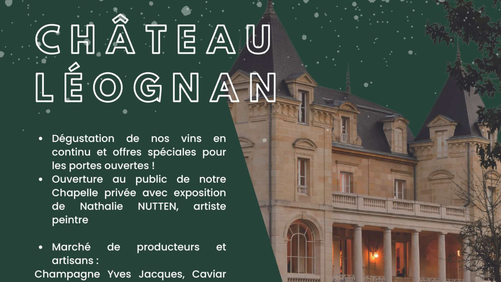 Marché de Noël au Château de Léognan