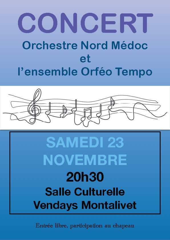 Orchestre Nord Médoc et l'ensemble Orféo Tempo