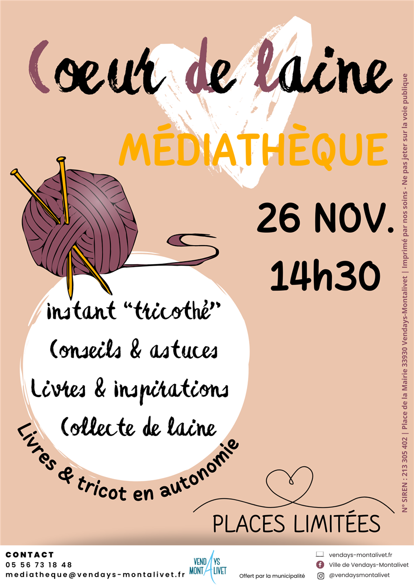 Coeur de Laine, Atelier tricot