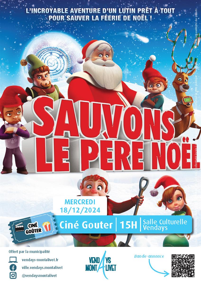 Ciné goûter Sauvons le Père Noël