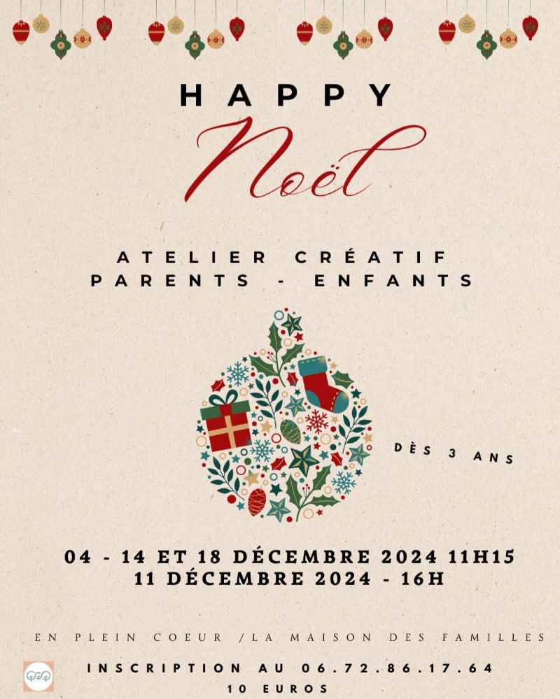 En plein Coeur : Atelier créatif - Happy Noël