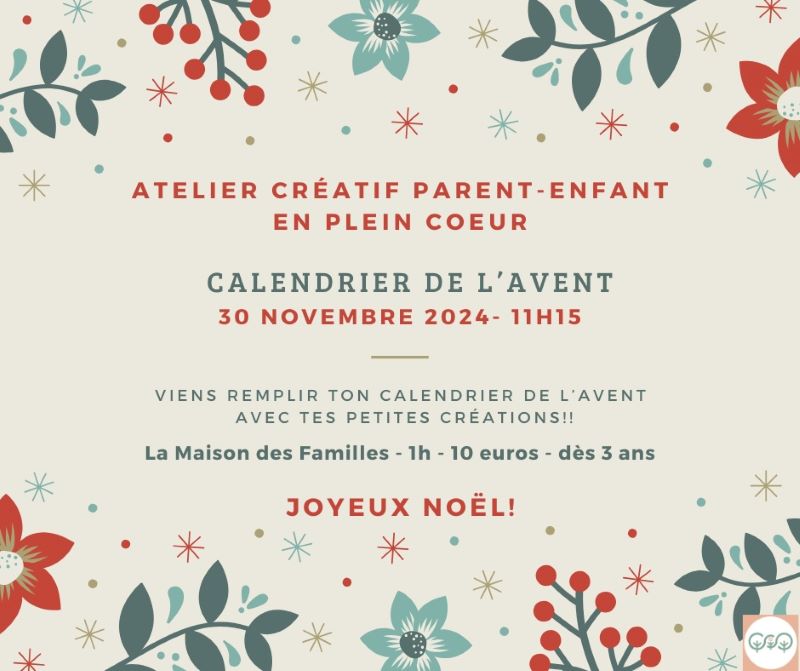 En plein Coeur : Atelier créatif - Calendrier  ...