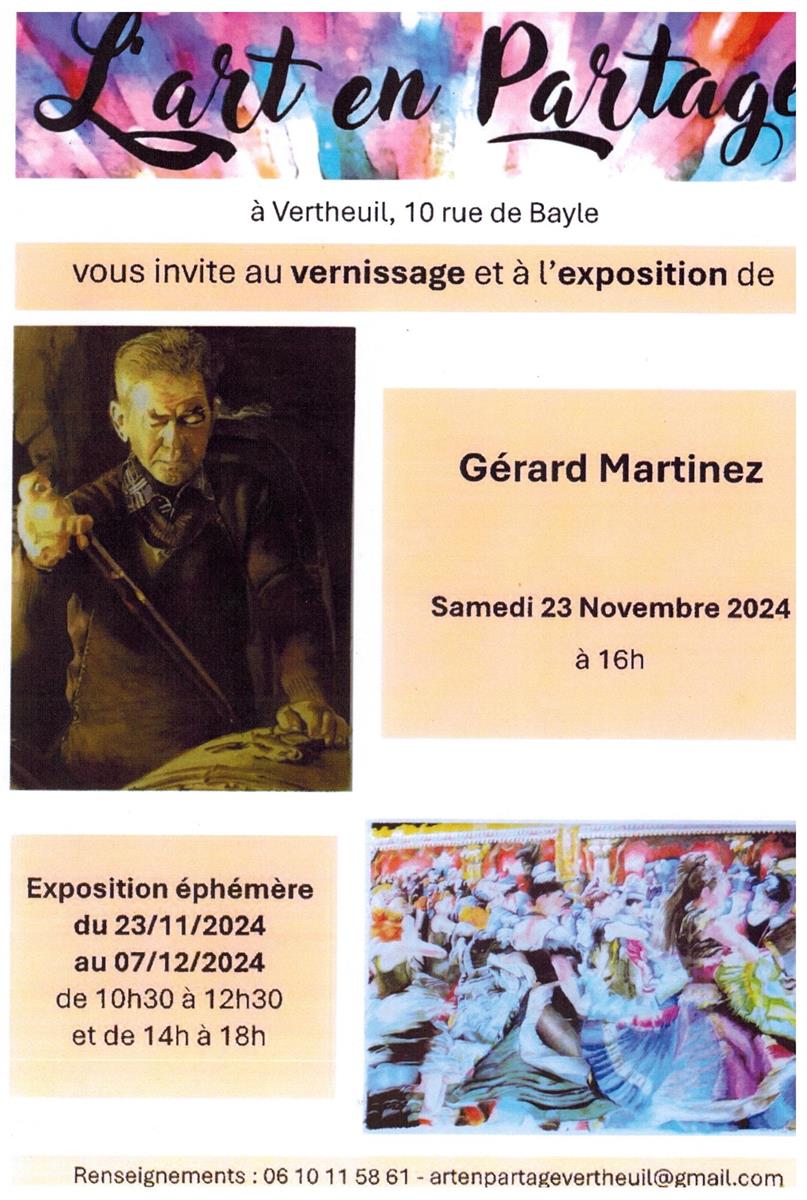 Exposition éphémère "Gérard Martinez"