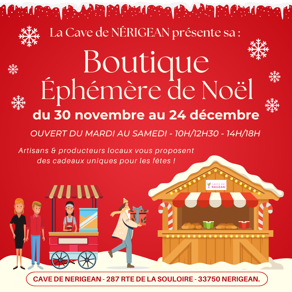 Boutique éphémère de Noël à Nérigean