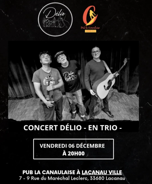 Concert : Delio trio - rock